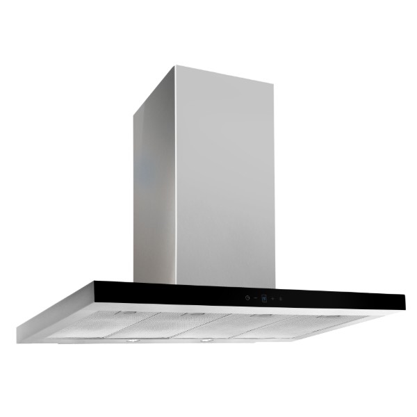 Фото - Вытяжка декоративная Akpo WK-9 Feniks Slim Glass 850 Inox+Black 60