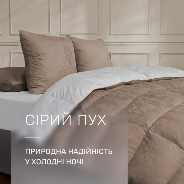 Фото - Одеяло зимнее двуспальное евро MirSon 200х220 см 100% гусиный пух Ferrero Gold (2200011169514)