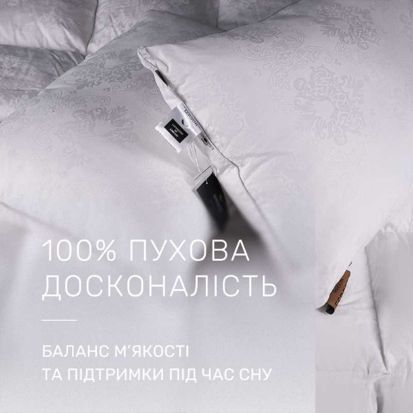 Фото - Ковдра літня полуторна MirSon 140х205 см 100% гусячий пух Ferrero White (2200011169538)
