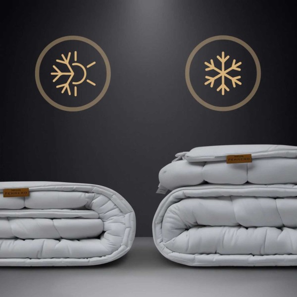 Фото - Одеяло зимнее полуторное MirSon Антиаллергенное Tencel (Modal) №1538 Ferrero White 155x215 см (2200011171722)