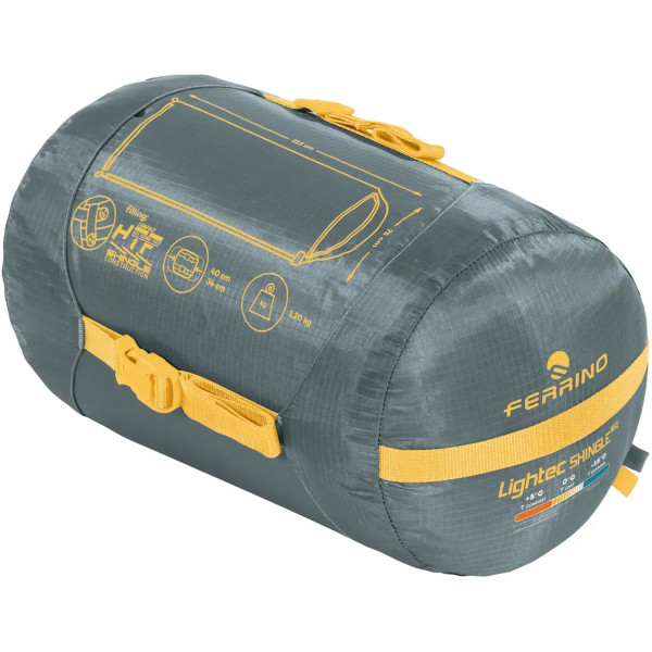 Фото - Спальний мішок Ferrino Lightech Shingle SQ -2°C Green Left (86266QVVS)