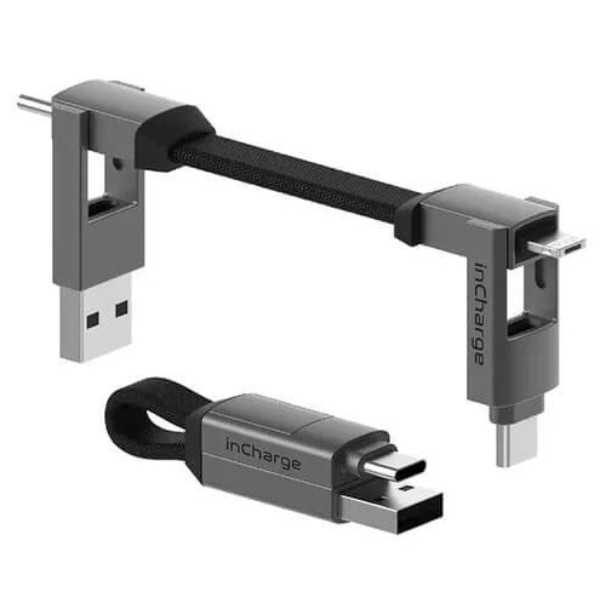 Фото - Кабель Rolling Square 6in1 inCharge 6, сірий (SIX01R) 