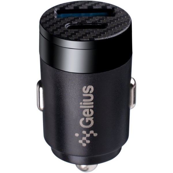 Фото - Автомобільний зарядний пристрій Gelius Pro Inch Twix GP-CC010 USB+Type-C QC/PD Black (92308)