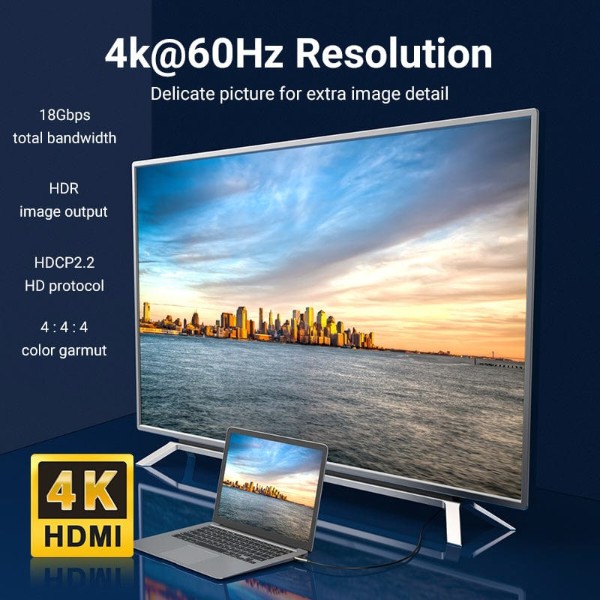 Фото - Кабель HDMI Vention HDMI M - M,20.0 м, V2.1, Optical 8K 60Гц (ALABQ)