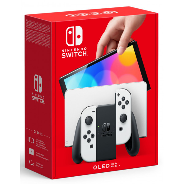 Фото - Ігрова приставка портативна Nintendo Switch OLED (White)