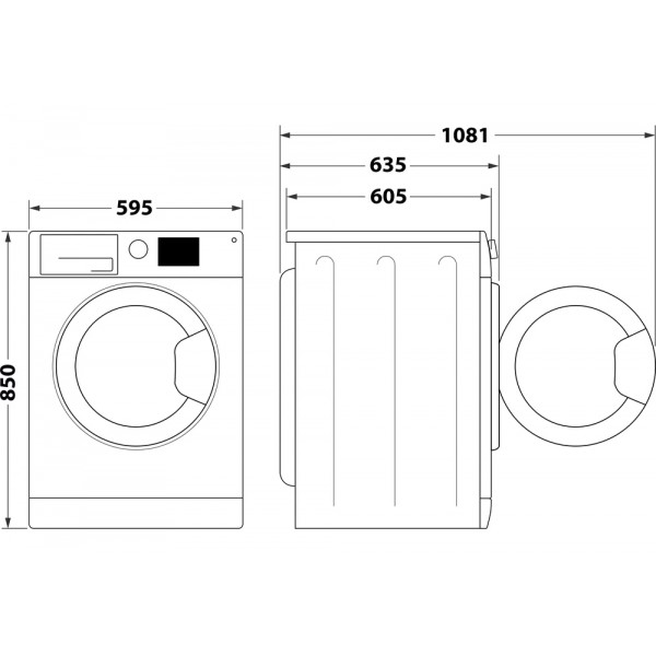 Фото - Стирально-сушильная машина Whirlpool FFWDB 1176258 BCV UA