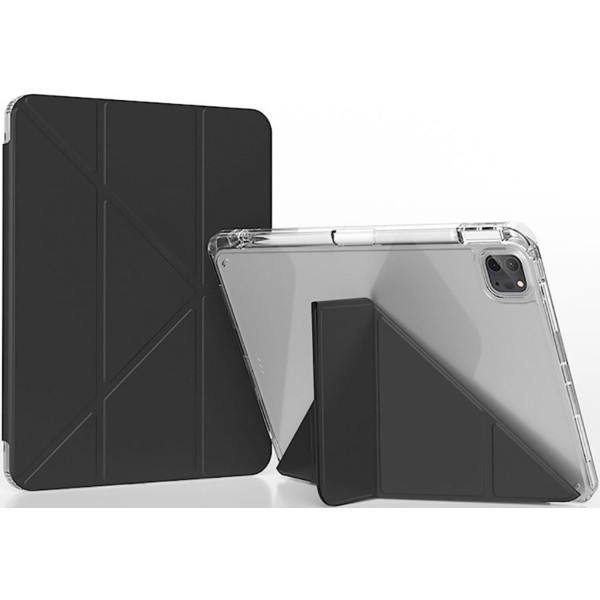 Фото - Чохол для планшету BeCover Ultra Slim Origami Transparent Apple iPad Pro 12.9 2020/2021/2022 Black (711694)