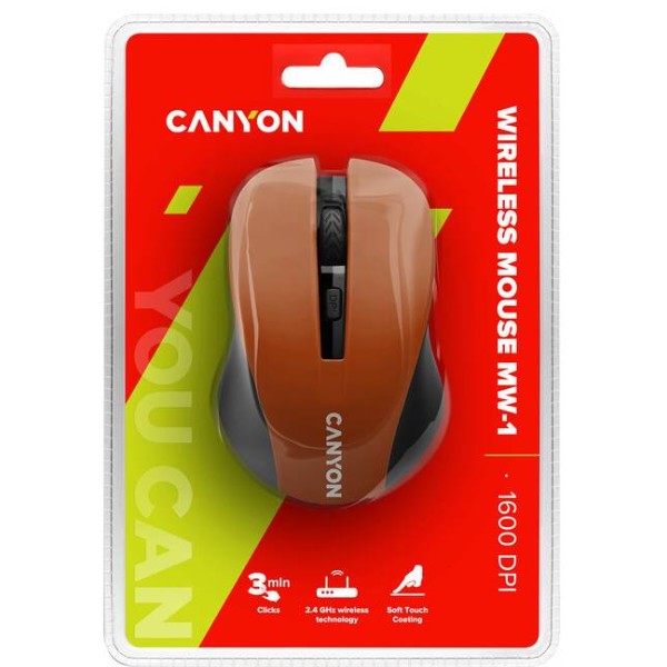 Фото - Миша бездротова Canyon CNE-CMSW1O Orange