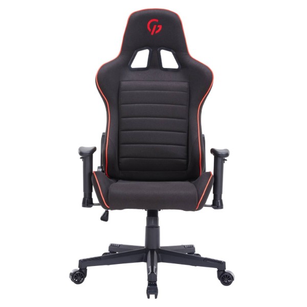 Фото - Крісло для геймерів GamePro Size L Fabric Black&Red (GC575FB)