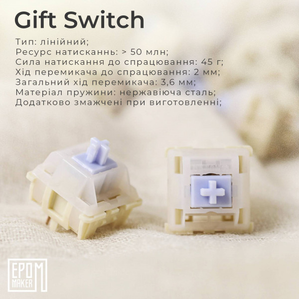 Фото - Клавіатура бездротова ігрова EPOMAKER AK820 Pro Gift Switch Hot-Swap Black (AK820-PRO-B-G)