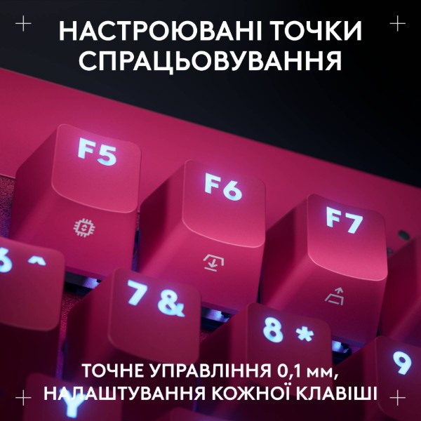 Фото - Клавиатура проводная игровая Logitech G PRO X TKL RAPID Magenta LINEAR (920-013253)