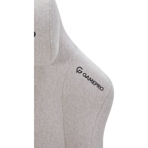 Фото - Крісло для геймерів GamePro FGC750LG Size L Fabric Light Grey