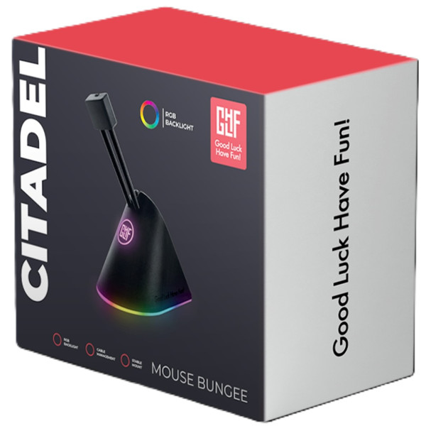 Фото - Тримач для кабелю GLHF Citadel Colorful 3 clips RGB (FGLMB22BKCTDLRGB3)
