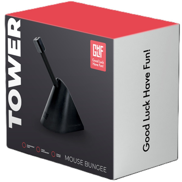 Фото - Тримач для кабелю GLHF Tower Colorful 3 clips (FGLMB22BKTOWER003)