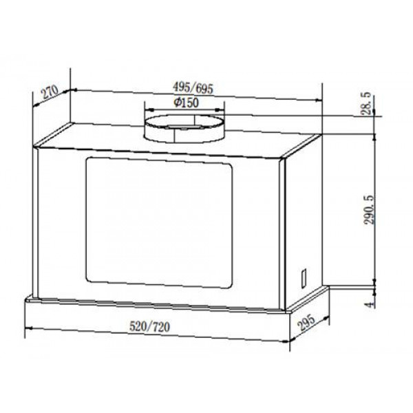Фото - Вытяжка встраиваемая Grunhelm GVB 430 TW
