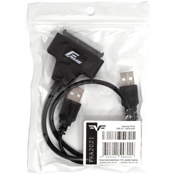 Фото - Переходник Frime USB 2.0 - SATA I/II/III (FHA2021)