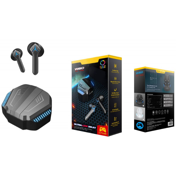 Фото - Наушники вкладыши беспроводные TWS Ovleng W60 Black (OVLTWSGEW60B)