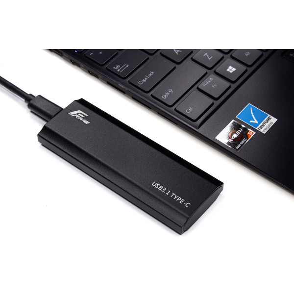 Фото - Внешний карман Frime M.2 NVMe PCIe Metal USB 3.2 Type-C up to 10Gb/s Black (FHE300.M2UC)