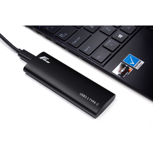 Фото - Внешний карман Frime M.2 NVMe PCIe Metal USB 3.2 Type-C Black (FHE400.M2UC)