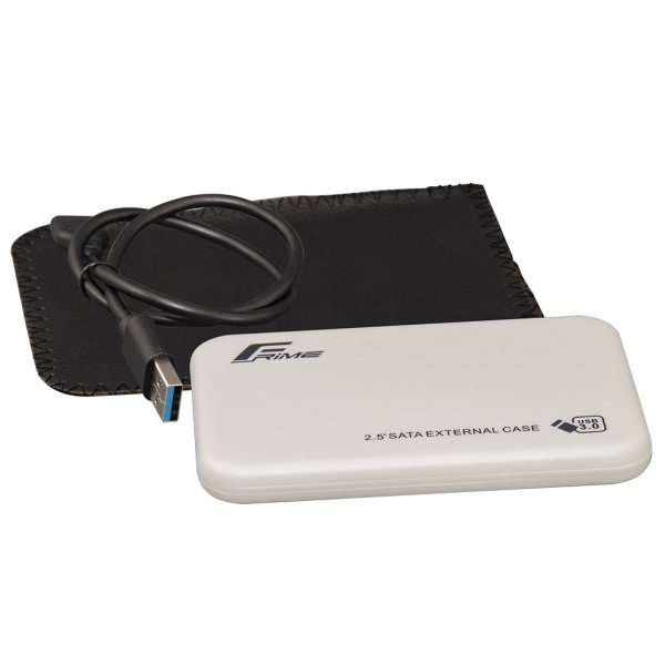 Фото - Внешний карман Frime SATA HDD/SSD 2.5'' USB 3.0 Plastic, White (FHE71.25U30)