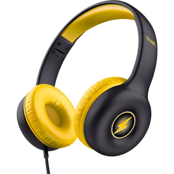 Фото - Навушники накладні дротові Trust Nouna Headphones mini-jack, Mic Black (25406)