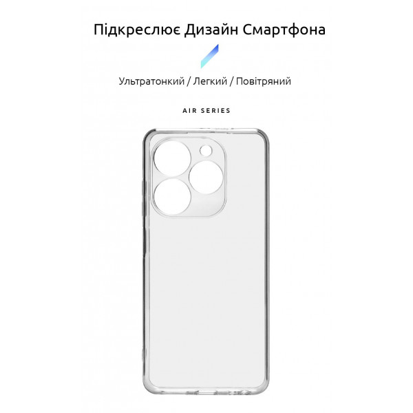 Фото - Чохол для смартфону Armorstandart Air for Tecno Spark Go 2024 (BG6) Camera cover Clear (ARM73593)