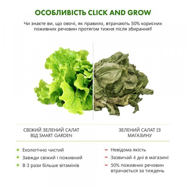 Фото - Розумний квітковий горщик Click&Grow Стартовий набір сірий 8899 SG9