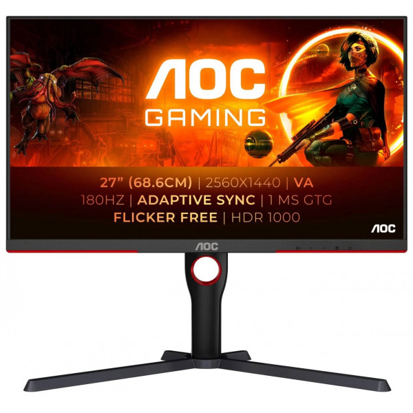 Фото - Монітор ігровий AOC Q27G3XMN/BK Фото - Монітор ігровий AOC Q27G3XMN/BK