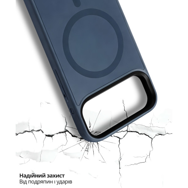 Фото - Чохол для смартфону BeCover FIBRA ArcLine Case with MagSafe for Apple iPhone 17 Pro Blue (715382)