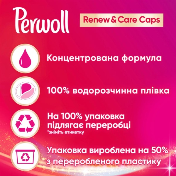 Фото - Капсули для прання Perwoll д/кольорових речей 12шт