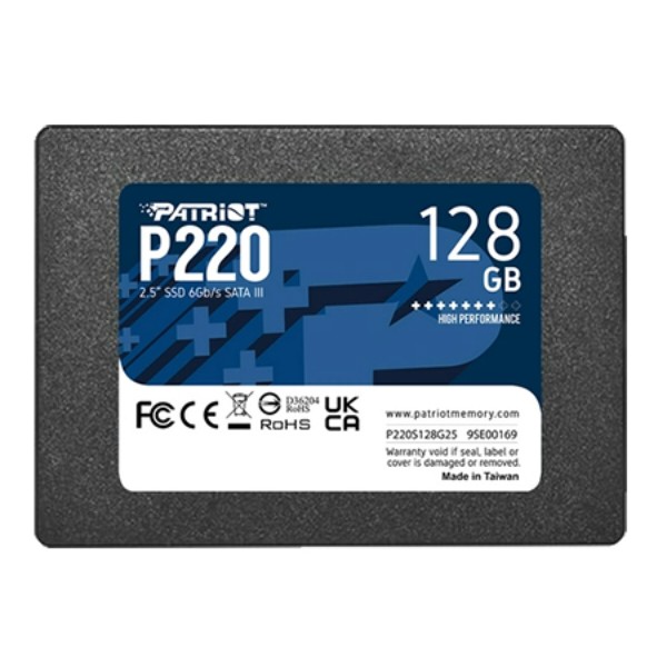 Фото - SSD-накопитель внутренний Patriot P220 128GB 2.5" SATAIII TLC (P220S128G25) Фото - SSD-накопитель внутренний Patriot P220 128GB 2.5" SATAIII TLC (P220S128G25)