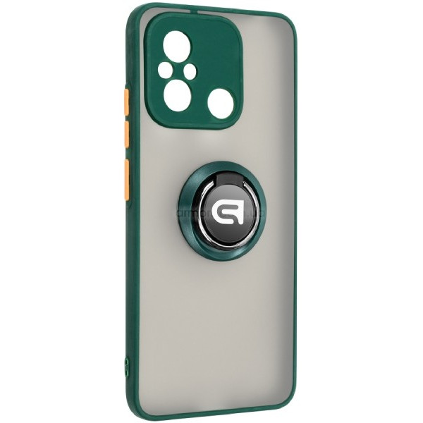 Фото - Чохол для смартфону Armorstandart Frosted Matte Ring for Xiaomi Redmi 12C Dark Green (ARM68371)