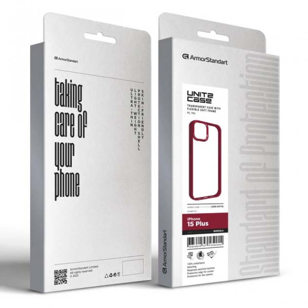 Фото - Чохол для смартфону Armorstandart UNIT2 for Apple iPhone 15 Plus Marsala (ARM69978)