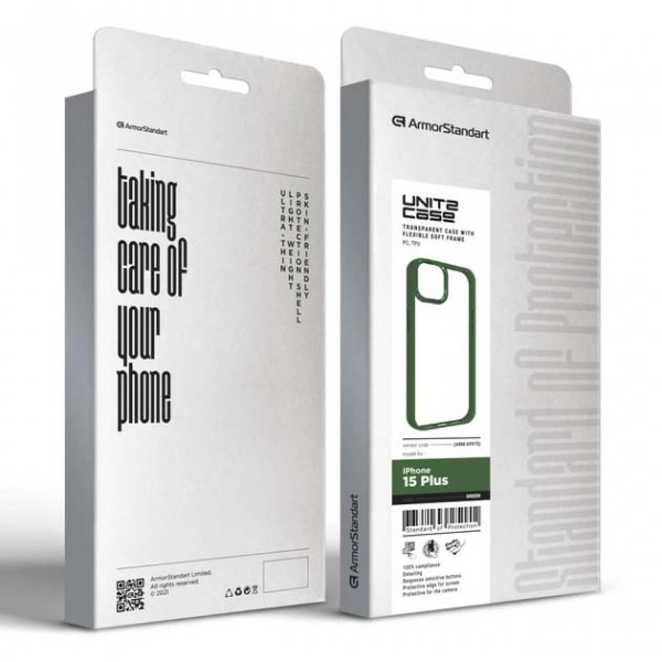 Фото - Чохол для смартфону Armorstandart UNIT2 for Apple iPhone 15 Plus Green (ARM69975)