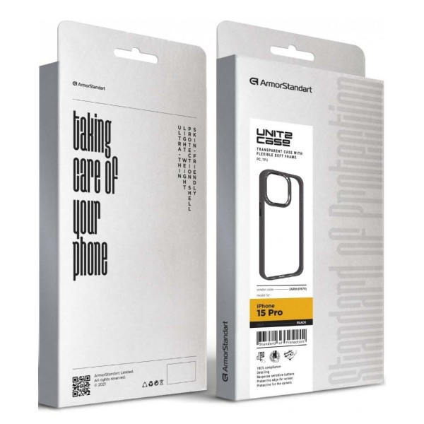 Фото - Чохол для смартфону Armorstandart UNIT2 for Apple iPhone 15 Pro Black (ARM69979)