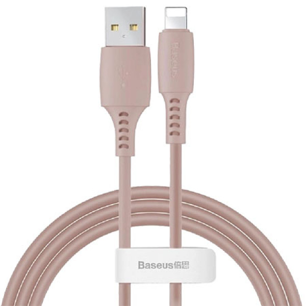 Фото - Кабель синхронізації даних Baseus Colourful Cable USB For iP 2.4 A 1.2 м Pink (CALDC-04)