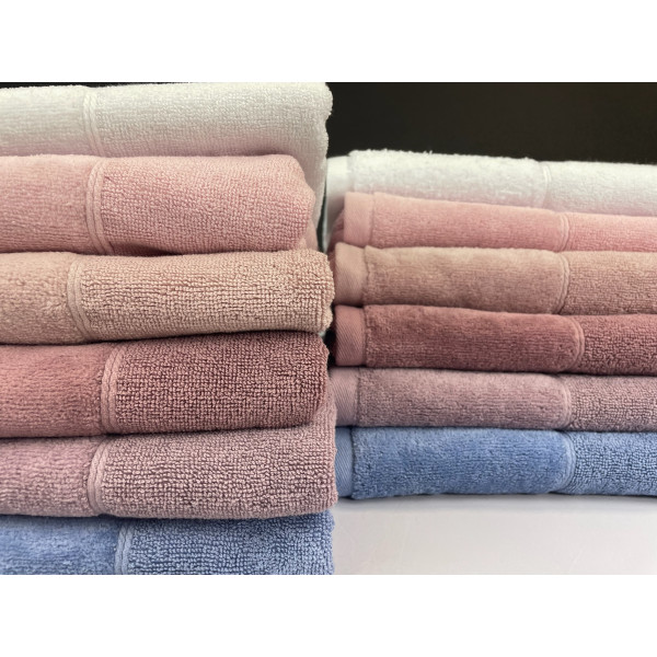 Фото - Рушник для рук GM Textile Міладо шоколадний махровий велюр 40х70