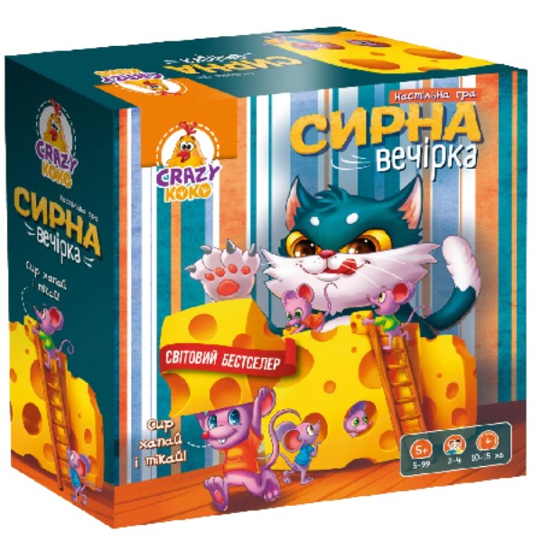 Фото - Настільна гра (5-7 років) Vladi Toys Сирна вечірка (VT8055-38)