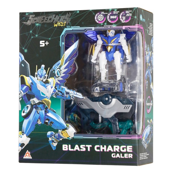 Фото - Машинка-трансформер Screechers Wild! S5 L1 – ГАЛЕР (запускатель-бластер, машинка-трансформер) (EU686111)