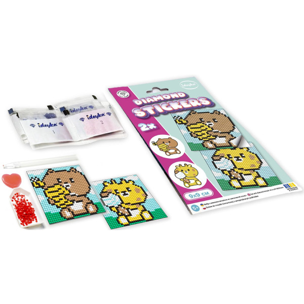 Фото - Набор для изготовления декора Ideyka с алмазной мозаикой на магнитной основе для детей Удивительные вкусности 9x9 см (AMG1069)