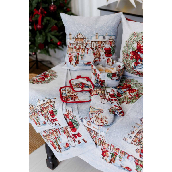 Фото - Подушка декоративна Прованс новорічна Carousel Святкування 45х45 см (041952)