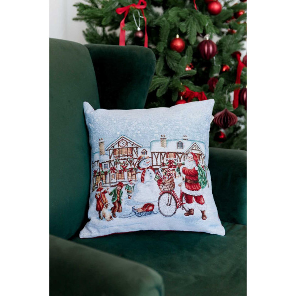 Фото - Подушка декоративна Прованс новорічна Carousel Святкування 45х45 см (041952)