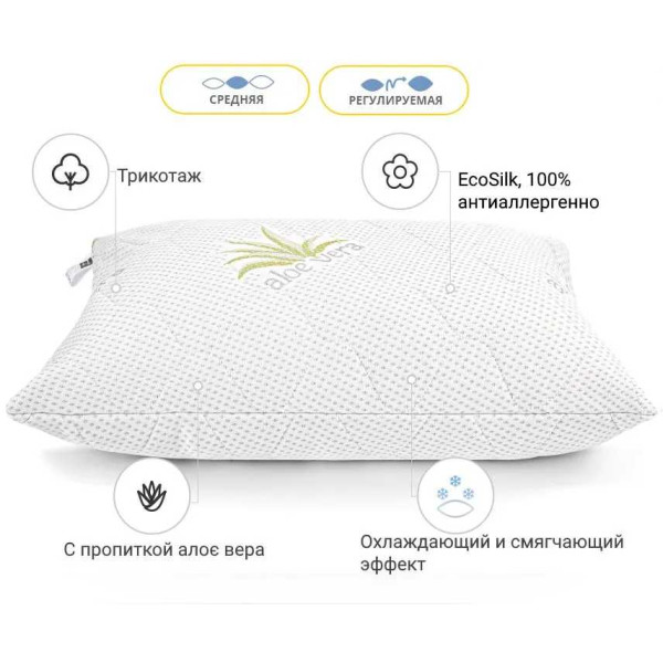 Фото - Подушка стандартна MirSon №825 Alberto Тенсель Modal Hand made 70х70 см (2200003197655)