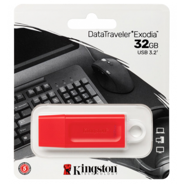 Фото - Флеш USB Kingston DT Exodia 32GB USB 3.2 Red (KC-U2G32-7GR)