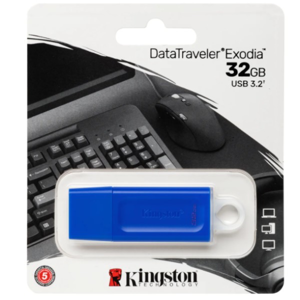Фото - Флеш USB Kingston DT Exodia 32GB USB 3.2 Blue (KC-U2G32-7GB)