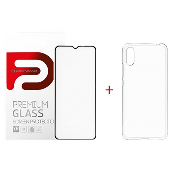 Фото - Чохол для смартфону Armorstandart Air for Xiaomi Air for Xiaomi Redmi 9A Transparent (ARM58049) + захисне скло