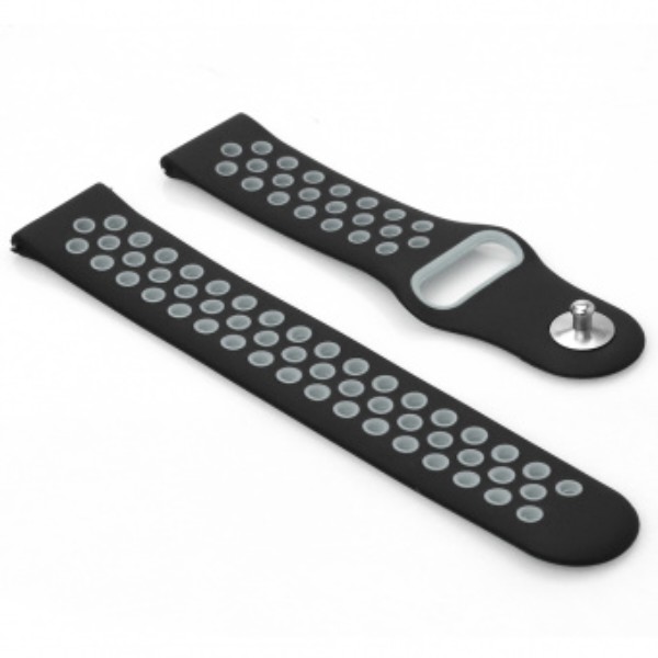 Фото - Ремінець для смарт-годинника BeCover Nike Style for Garmin Vivoactive 3/3 Music/Vivomove HR/Vivomove Black-Grey (705774)