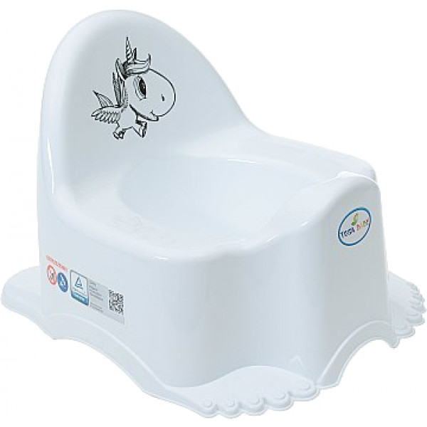 Фото - Горщик дитячий Tega Baby ЕСО Єдиноріг з музикою Білий (PO-055-103)