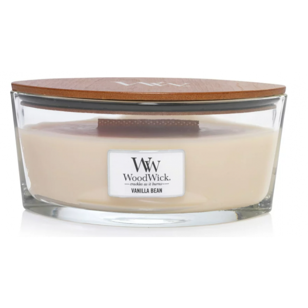 Фото - Свеча стекло Woodwick Ellipse Vanilla Bean (Ванильные бобы) 453г (76112E)