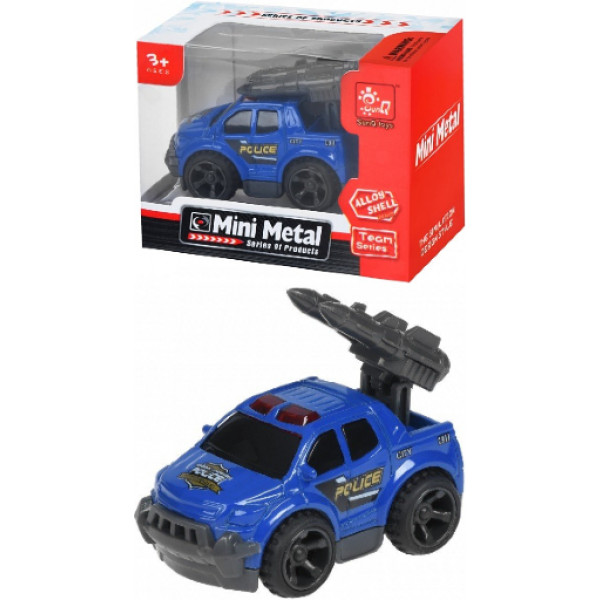 Фото - Автотранспорт Same Toy Mini Metal Гоночний Позашляховик Синій (SQ90651-3Ut-1)